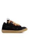 Lanvin Black Suede Calf Leather Sneakers
