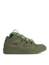 Lanvin Curb' Green Leather Blend Sneakers In Green