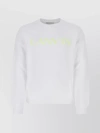 Lanvin Curb Embroidered Sweatshirt In White