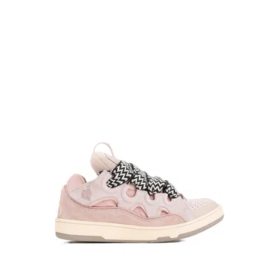 Lanvin Zigzag-laces Sneakers In Pink