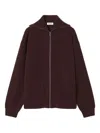 Lanvin Zip-fastening Cashmere Cardigan In Brown