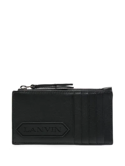 Lanvin Zipped Card Holder With  Label Accessories