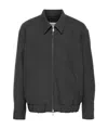 Lanvin Grey Wool Jacket In Black