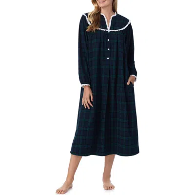 Lanz Of Salzburg Ballet Nightgown In Blue/grn