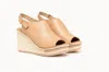 Laocoonte Nusa Platform Sandal In Nude In Brown