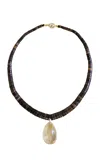 Laoli 14k And 18k Yellow The Drop Collar Citrine In Brown