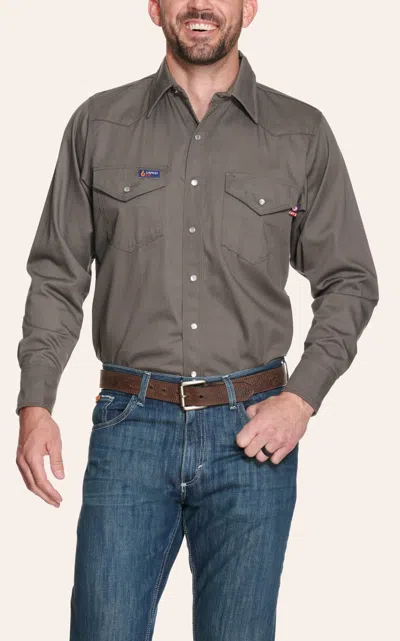 Lapco Gray Flame Resistant Workshirt