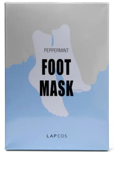 Lapcos Soothing Peppermint Foot Mask 5-pack In Transparent
