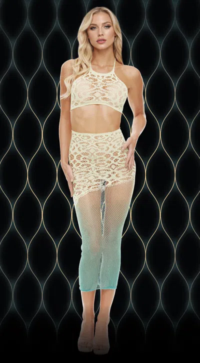 Lapdance Green Goddess 2 Piece Set - Q In Multi