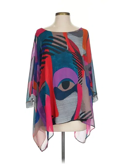 Pre-owned Lapima 3/4 Sleeve Blouse In Purple