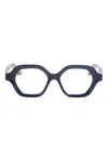 Lapima Alice Geometric-frame Glasses In Blue