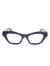 Lapima Bebel Geometric-frame Glasses In Blue