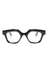 Lapima Carla Geometric-frame Glasses In Black Opt