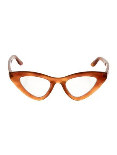 Pre-owned Lapima Cat-eye Eyeglasses In Orange