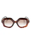 Lapima Stella Tortoiseshell-effect Sunglasses In 褐色