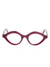 Lapima Isa Curved-frame Glasses In Brown