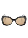 Lapima Isabel Oversize-frame Sunglasses In 黑色