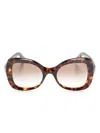 Lapima Isabel Oversize-frame Sunglasses In 褐色