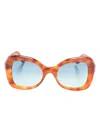 Lapima Isabel Oversized-frame Sunglasses In 褐色