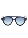 Lapima Jobim Round-frame Sunglasses In Blue
