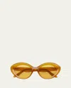 Lapima Julia Acetate Cat-eye Sunglasses In Yellow