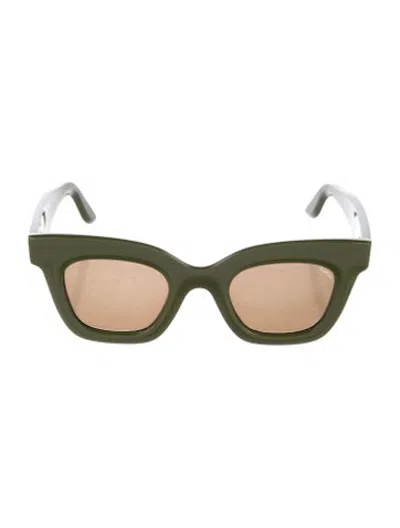 Pre-owned Lapima Lisa Cat-eye Sunglasses In Green