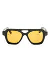 Lapima Samuel Geometric-frame Sunglasses In Yellow