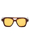 Lapima Samuel Tortoiseshell Sunglasses In Brown