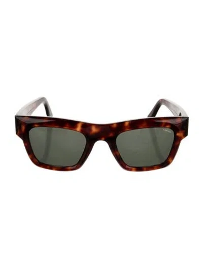 Pre-owned Lapima Square Tinted Sunglasses In Brown