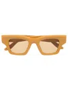 Lapima Square Tinted Sunglasses In Neutrals
