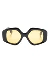 Lapima Stella Oversize-frame Sunglasses In 黑色