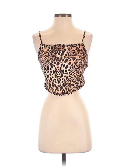 Pre-owned Lapima Tube Top Tan Strapless Neckline Tops