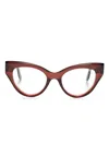 Lapima Violeta Cat-eye Glasses In 红色