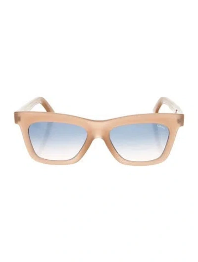Pre-owned Lapima Wayfarer Gradient Sunglasses In Neutral