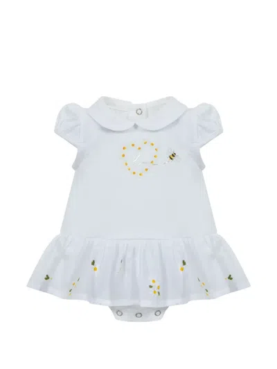 Lapin House Babies' Bee Floral Body In White