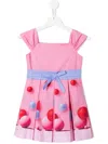 Lapin House Bouncy Ball Print Dress In Pink
