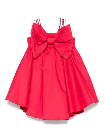 Lapin House Kids' Bow-detailed Dress In Red