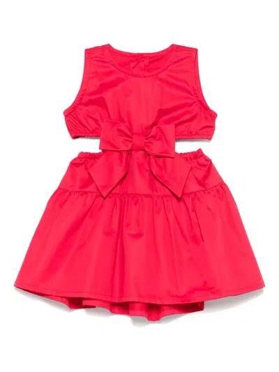 Lapin House Kids' Bow-detailed Dress In Red