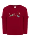 Lapin House Butterfly-embellished Top In Red