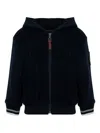 Lapin House Cable-knit Hoodie In Black