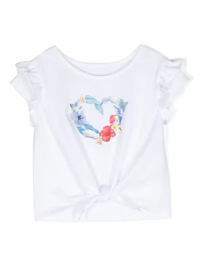 Lapin House Kids' Cotton Jersey T-shirt In White