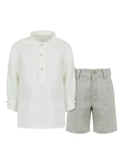 Lapin House Babies' Cotton Trousers Set In Neutrals