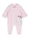 Lapin House Dog-print Bow-detail Pyjamas In 粉色