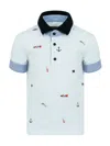 Lapin House Embroidered-design Polo Shirt In Blue