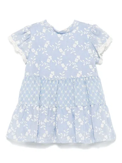 Lapin House Kids' Embroidered Dress In Blue