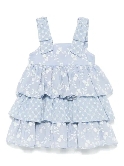 Lapin House Kids' Embroidered Dress In Blue