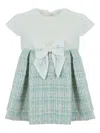 Lapin House Faux-fur Bow Dress In Blue