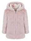 Lapin House Faux-fur Jacket In Pink