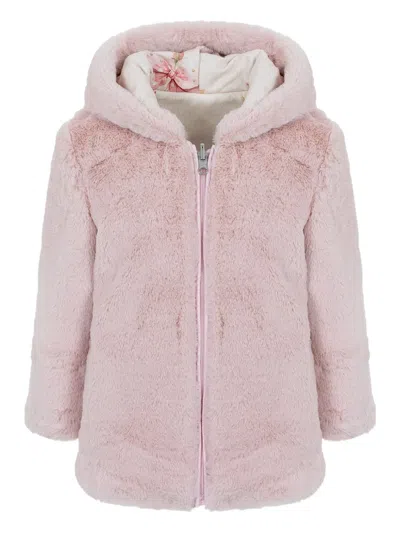 Lapin House Babies' Faux-fur Jacket In Pink