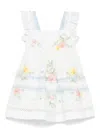 Lapin House Floral-print Dress In White